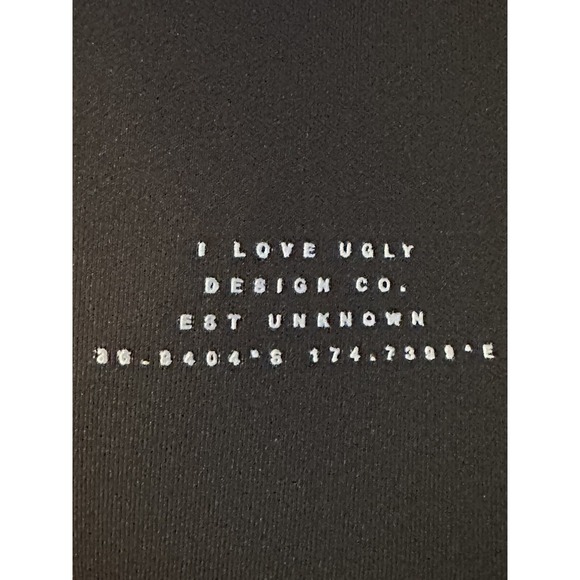 I Love Ugly Hi Stranger Black XL Crew Neck With Arm Zippers Men's streetwear #13 - Picture 8 of 12